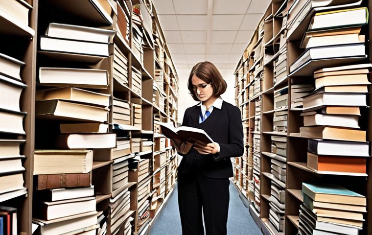 **
> An actuary overwhelmed by stacks of outdated textbooks and reports, symbolizing the importance of continuous learning. Emphasize the feeling of being left behind by new technologies and regulations. The scene should be cluttered and chaotic, highlighting the pressure to keep up in a rapidly evolving field.
**